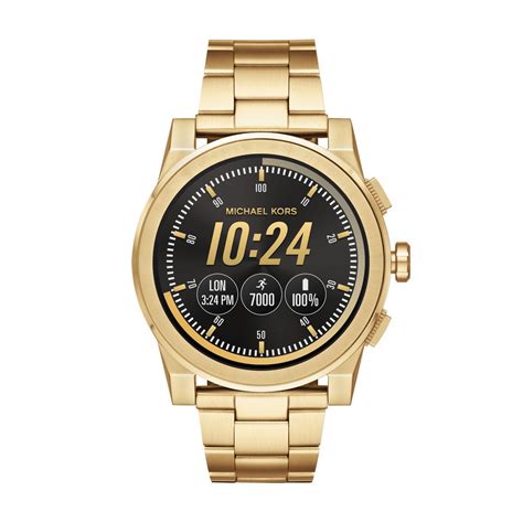 gouden horloge heren michael kors|Michael Kors horloge smartwatch.